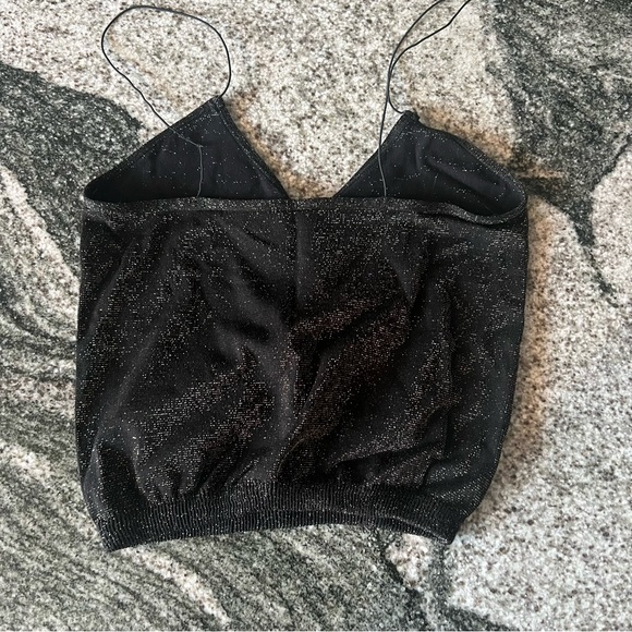 FREE PEOPLE | Skinny Strap Seamless Sparkly Brami🖤✨ - Picture 4 of 4